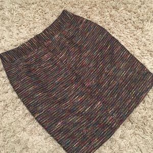 LOFT multicolored pencil skirt